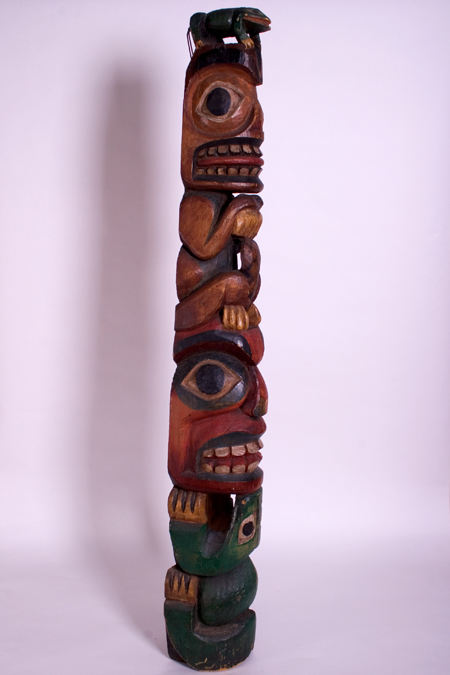 Tlingit Totem Pole Carving at the Outsider Folk Art Gallery