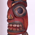 Tlingit Totem Pole view 3 Carving at the Outsider Folk Art Gallery