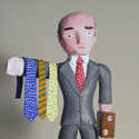 Gerald Anderson Tie Salesman at the Outsider Folk Art Gallery