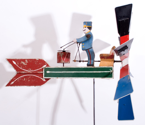 Outsider Folk Art Gallery | Drummer Whirligig | 1960's