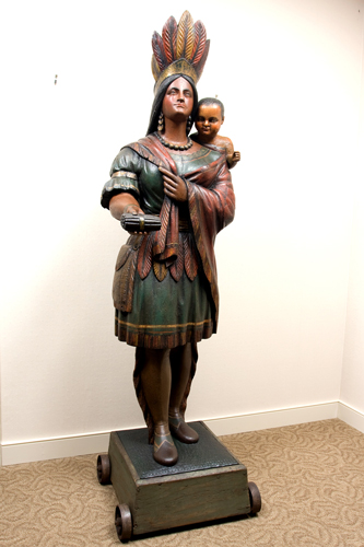 Cigar Store Figures | Thomas V. Brooks | Female figure with child 