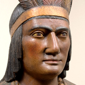 Leaner (Cigar Store Indian)  at the Outsider Folk Art Gallery