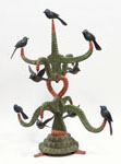 Tramp Art Bird Tree