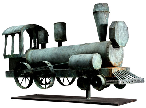 Outsider Folk Art Gallery | Locomotive Weather Vane | Anonymous