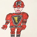 Brent Brown BRB1091 | The Flash - DC Comics at the Outsider Folk Art Gallery