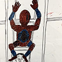 Brent Brown | BRB1119 | Wart the Grem, side 1 - Spider-Man on Window, side 2 view 2, 2022