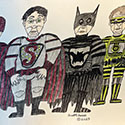 Brent Brown BRB1158 | Batman, Superman, etc. at the Outsider Folk Art Gallery