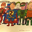 Brent Brown BRB1177 | Superheroes at the Outsider Folk Art Gallery