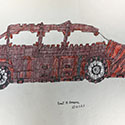 Brent Brown BRB1207 | Velvet Super Car at the Outsider Folk Art Gallery