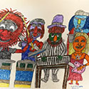 Brent Brown BRB1218 | Muppets Band at the Outsider Folk Art Gallery
