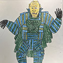 Brent Brown BRB1220 | Lex Luther at the Outsider Folk Art Gallery