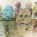 Brent Brown BRB1244 | Jabba the Hutt and friends in cantina at the Outsider Folk Art Gallery