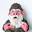 Brent Brown BRB234 | White Bearded Gnome, 2016 at the Outsider Folk Art Gallery