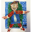 Brent Brown Christmas Menu at the Outsider Folk Art Gallery
