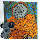 Brent Brown BRB445 | Tang Foot, at the Outsider Folk Art Gallery