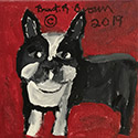 Brent Brown BRB641 | Boston Terrier, 2019 at the Outsider Folk Art Gallery