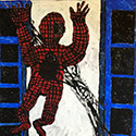 Brent Brown BRB744 | Spiderman on the Loose, 2019 at the Outsider Folk Art Gallery