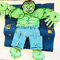 Brent Brown BRB944 | Awesome Hulk, 2021 at the Outsider Folk Art Gallery