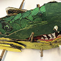 Brent Brown BRB959 | Croc Mouth, 2021 at the Outsider Folk Art Gallery