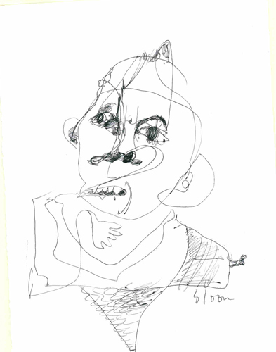 Jim Bloom | Drawings | JB0624 | Untitled | Ball Point Pen on Paper, price $150 at the Outsider Folk Art Gallery