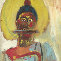 Purvis Young PYG GB 003 | Blues Man at the Outsider Folk Art Gallery