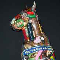 Leo Sewell Polychrome Boxer at the Outsider Folk Art Gallery