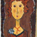 Harriet Wiseman WIH Girl with a Broach at the Outsider Folk Art Gallery