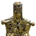 Leo Sewell Brass Torso at the Outsider Folk Art Gallery